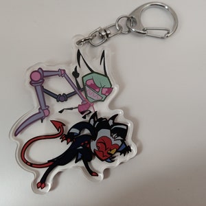 Zim and Moxxie Acrylic Charm