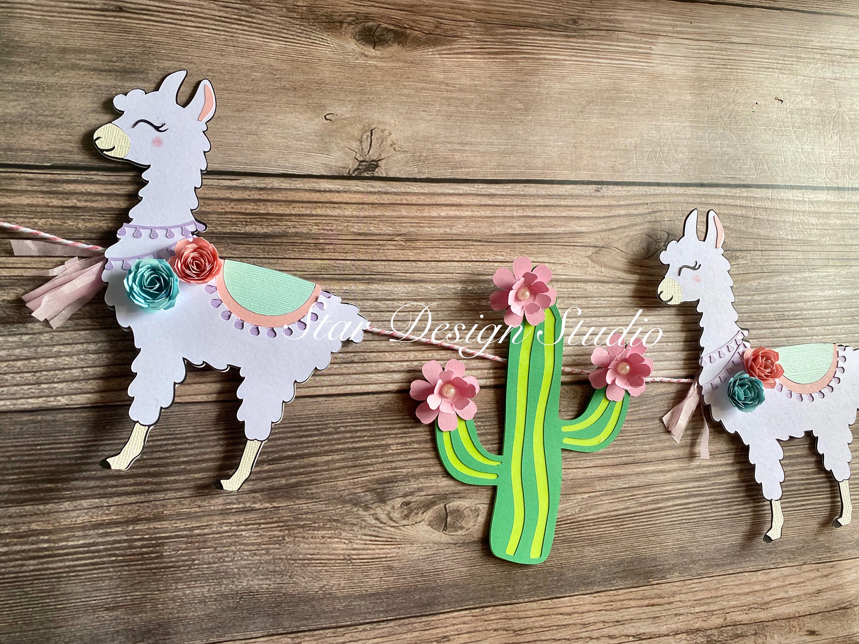 Fiesta Party Decorations Cactus Balloons Hanging Paper Fans Mexican Llama  Banner Garland Tassel Garland Backdrop String For Bachelorette Kids Taco