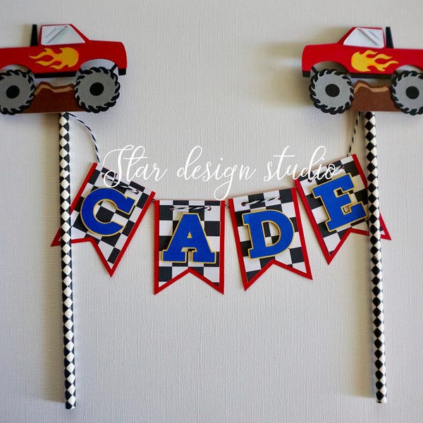Monster Truck Cake Topper - Etsy
