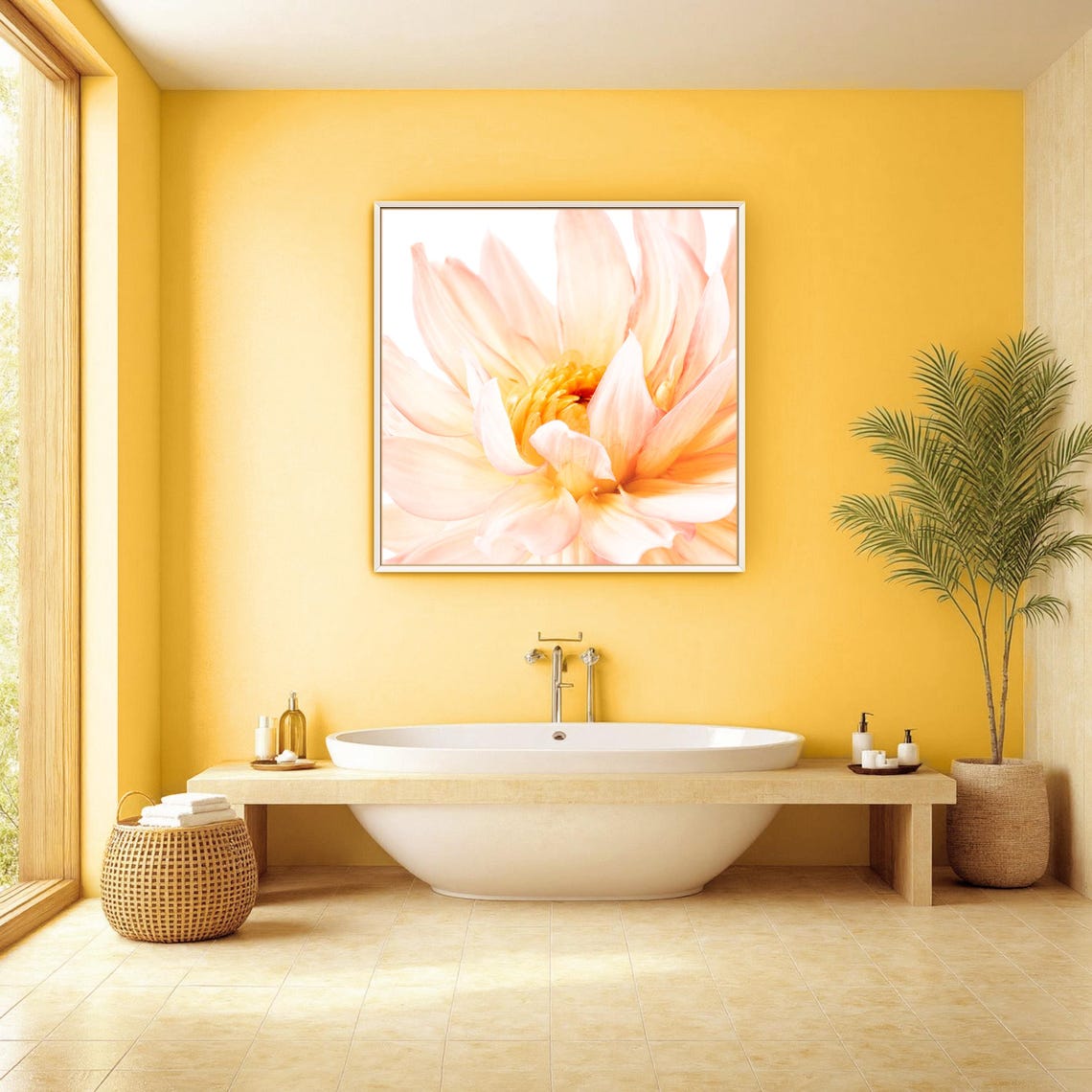 Pink Flower Printable Wall Art Extra Large Botanical Digital Download