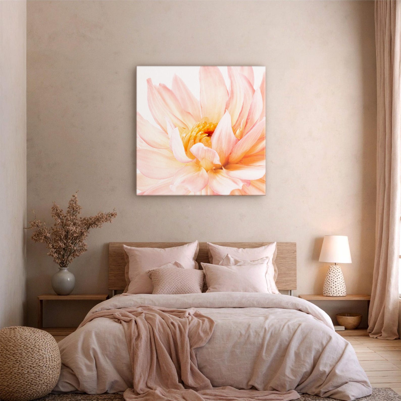 Pink Flower Printable Wall Art Extra Large Botanical Digital Download ...