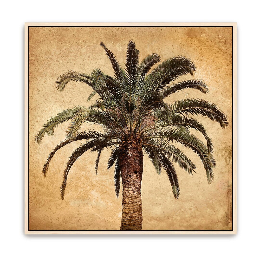 Tropical Wall Art Printable Palm Tree, Retro Palm Tree Print Download ...