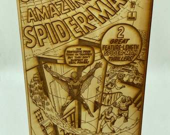 Amazing Spider-man #1 Engraved Wood Comic Cover