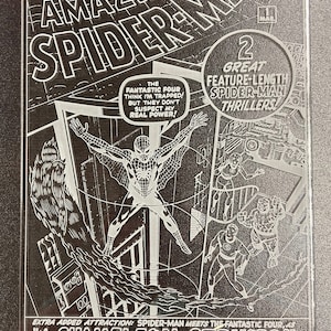 Amazing Spider-man #1 Large Engraved Acrylic Comic Cover