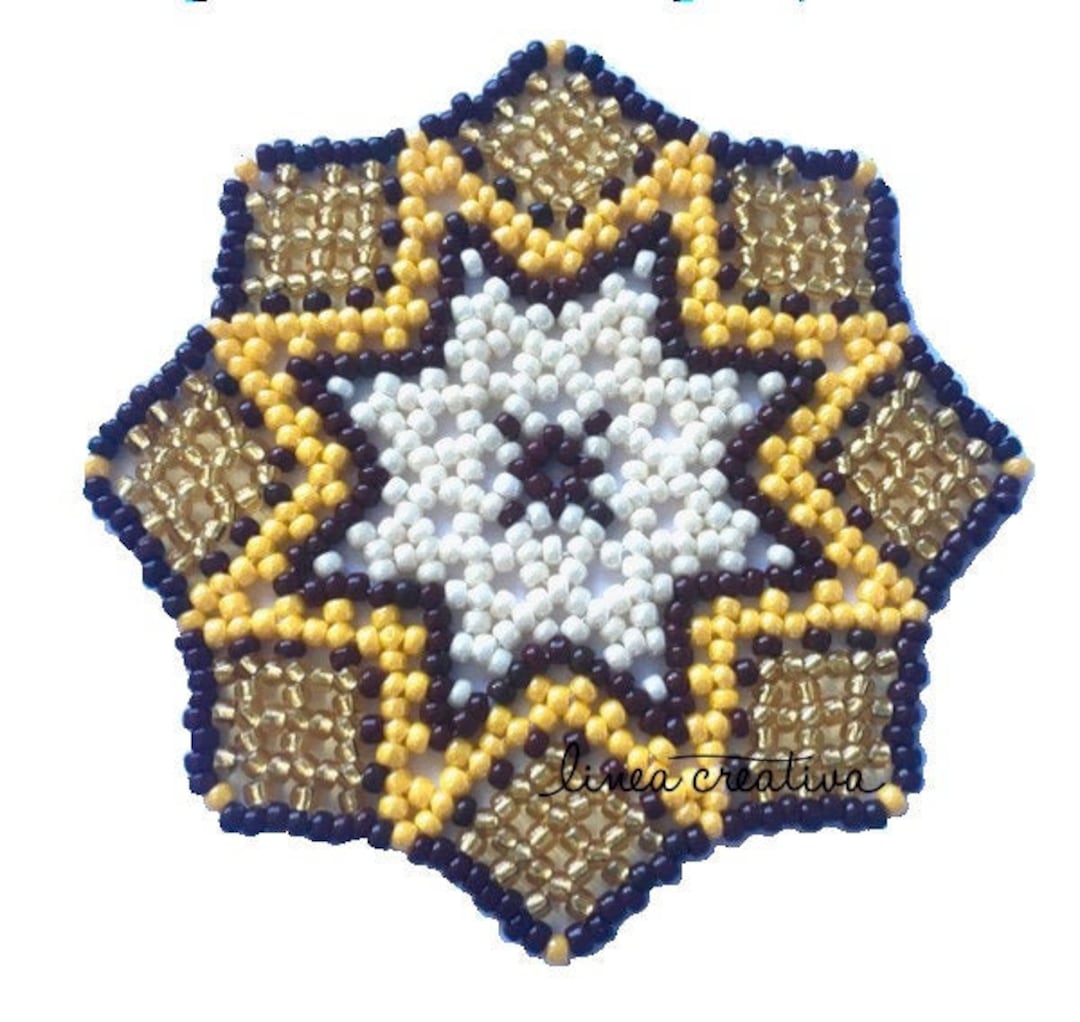 PDF Pattern for Beaded Star 8,5 Cm, Code LC 25 - Etsy
