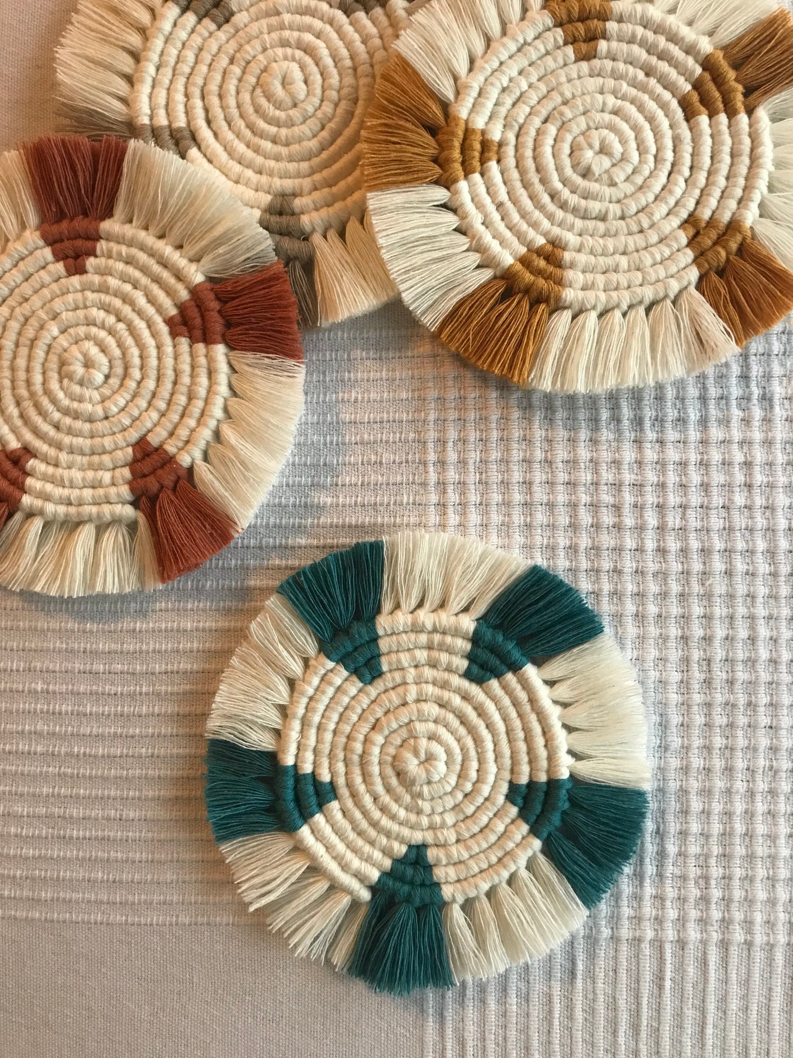 Handmade macrame coaster macrame coaster drinks coaster Etsy