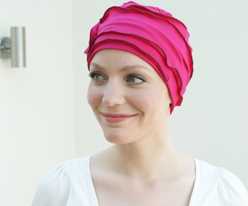 Chemo Headwear Pretty Chemo Cap Stylish Hair Loss Wear | Etsy