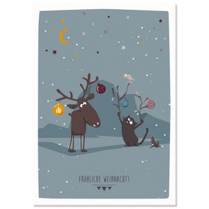 Cartolina Buon Natale - Friedegunde & Hugo