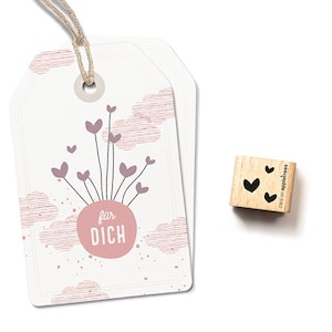 mini stamp heart cloud