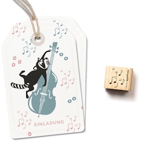 mini timbre note nuage