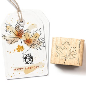 Stempel Ahornblatt 3 Outline