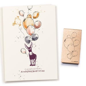Stempel Luftballonstrauß