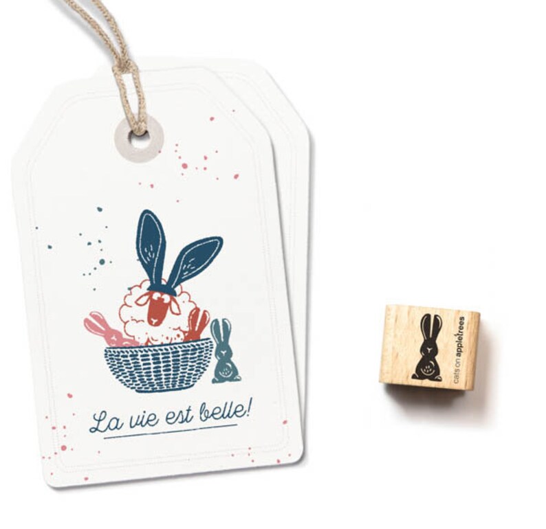 Ministempel Schokohase Bild 1