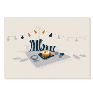 Postkarte Endless Summer - Pancake Picknick