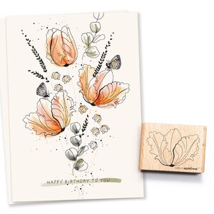Stempel Tulpe Outline 2 - offen