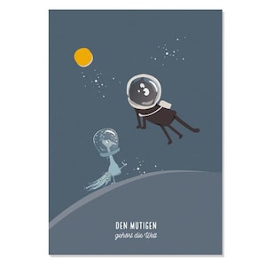 Cartolina Pace nello spazio
