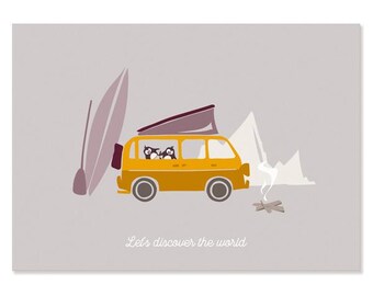 Cartolina Scopri - Camper