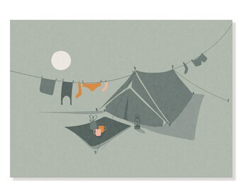 Carte postale Camping Rêves - camping