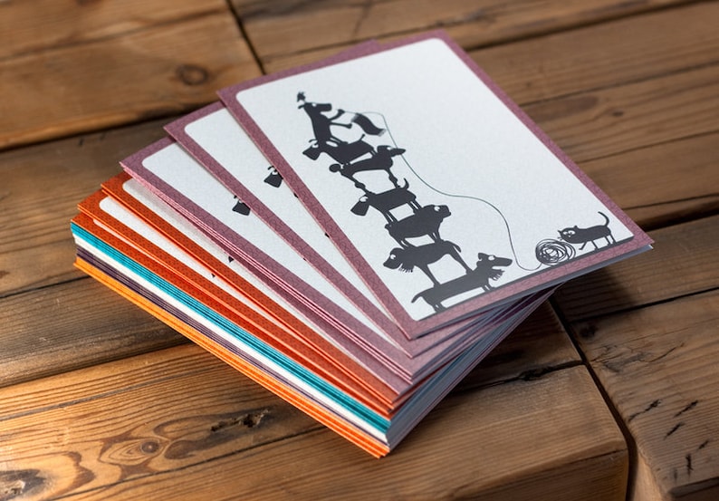 Folding card /' water trough /'