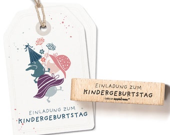 Stempel Einladung zum Kindergeburtstag