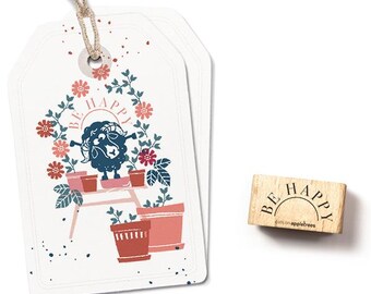 Be Happy stamp