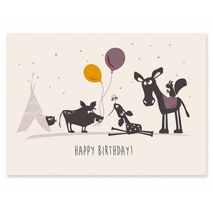 carte postale Joyeux anniversaire