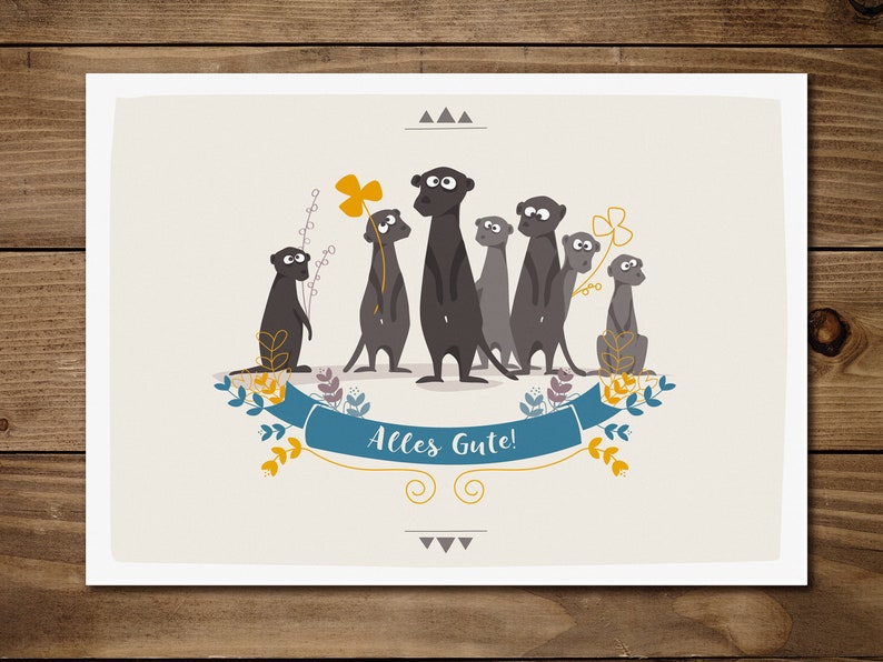 Postcard All good meerkats
