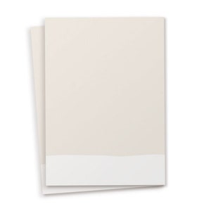 Conjunto de cartões em branco VIEW - areia clara