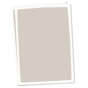 Conjunto de cartões em branco CLASSIC - taupe