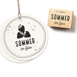 Stempel Sommer im Glas