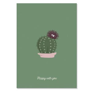 Carte postale Happy - Otto & Cactus