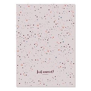 Carte postale Just Married - Confetti 1 rose
