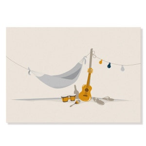 Carte postale Profitez des petites choses - hamac
