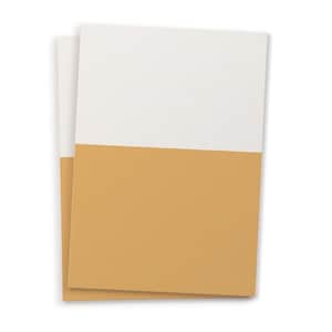 Conjunto de cartões em branco HALF - areia e abóbora