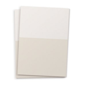 Conjunto de cartões em branco HALF - areia clara