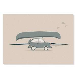 Carte postale Nouvelles Aventures - Roadtripping