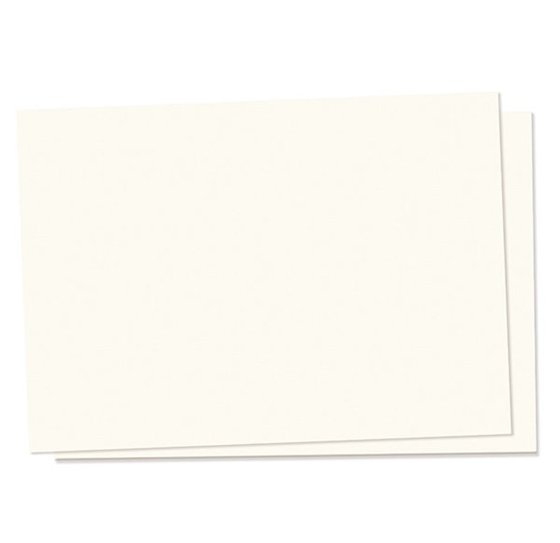 Set of Plain Postcards PURE White Cream image 1