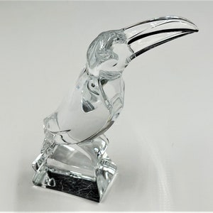 Cristallerie Royale de Champagne. Toucan en cristal tran