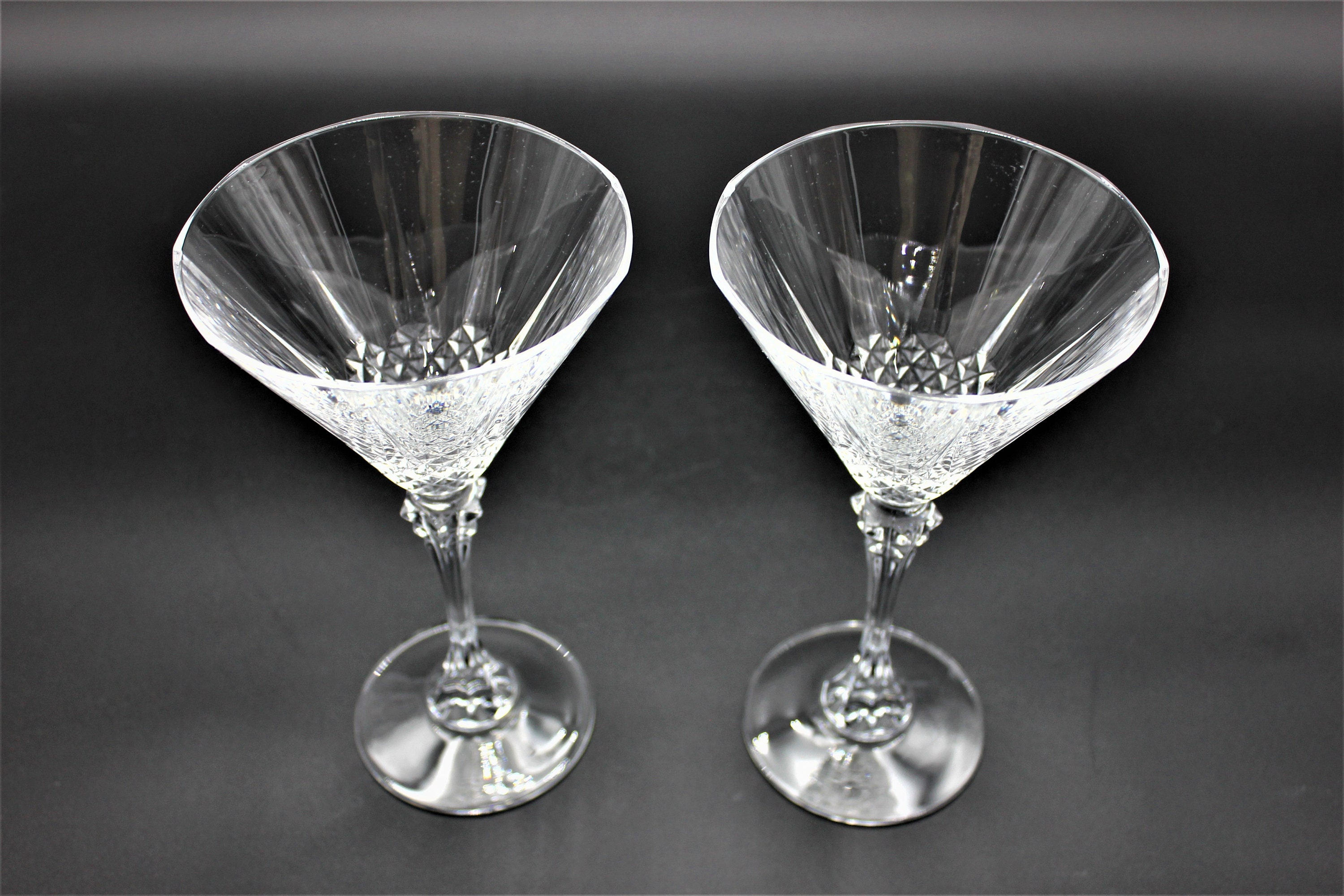 MARTINI Glasses Cristal D'arques Longchamp Crystal 7 Etsy
