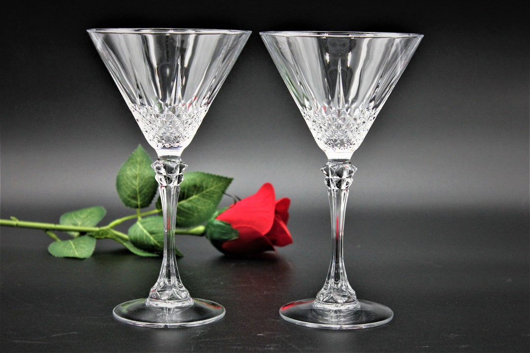 MARTINI Glasses Cristal D'arques Longchamp Crystal 7 Etsy
