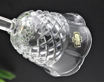 Zajecar 24% Lead Crystal Bell, Scalloped Ruffle Rim, Made in Yugoslavia