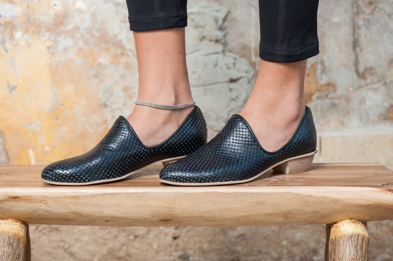Leather Shoes Women Black Leather Shoes Comfy Shoes Women Etsy
