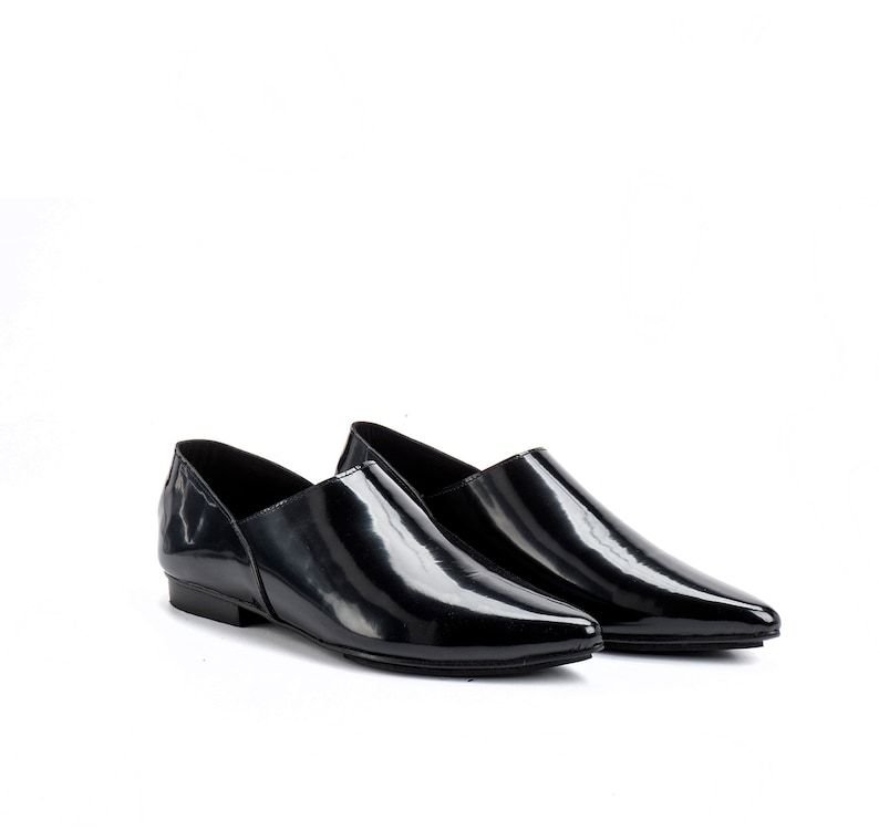 vegan patent leather shoes
