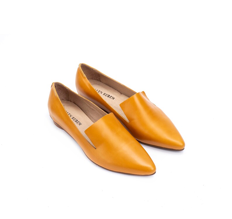 mustard loafers womens