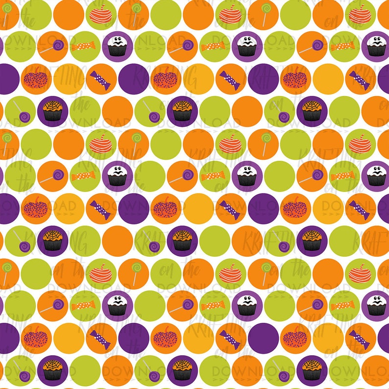 Halloween Paper Pack Halloween Digital Paper Trick Treat Paper Pack ...