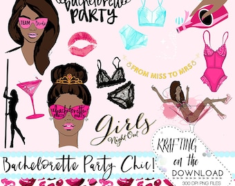 bachelorette clip art bachelorette clipart bachelorette medium skin tone planner girl clipart bachelorette party png file