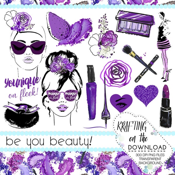 younique printable makeup clipart younique clip art set make up clipart png watercolor makeup clipart set purple planner girl