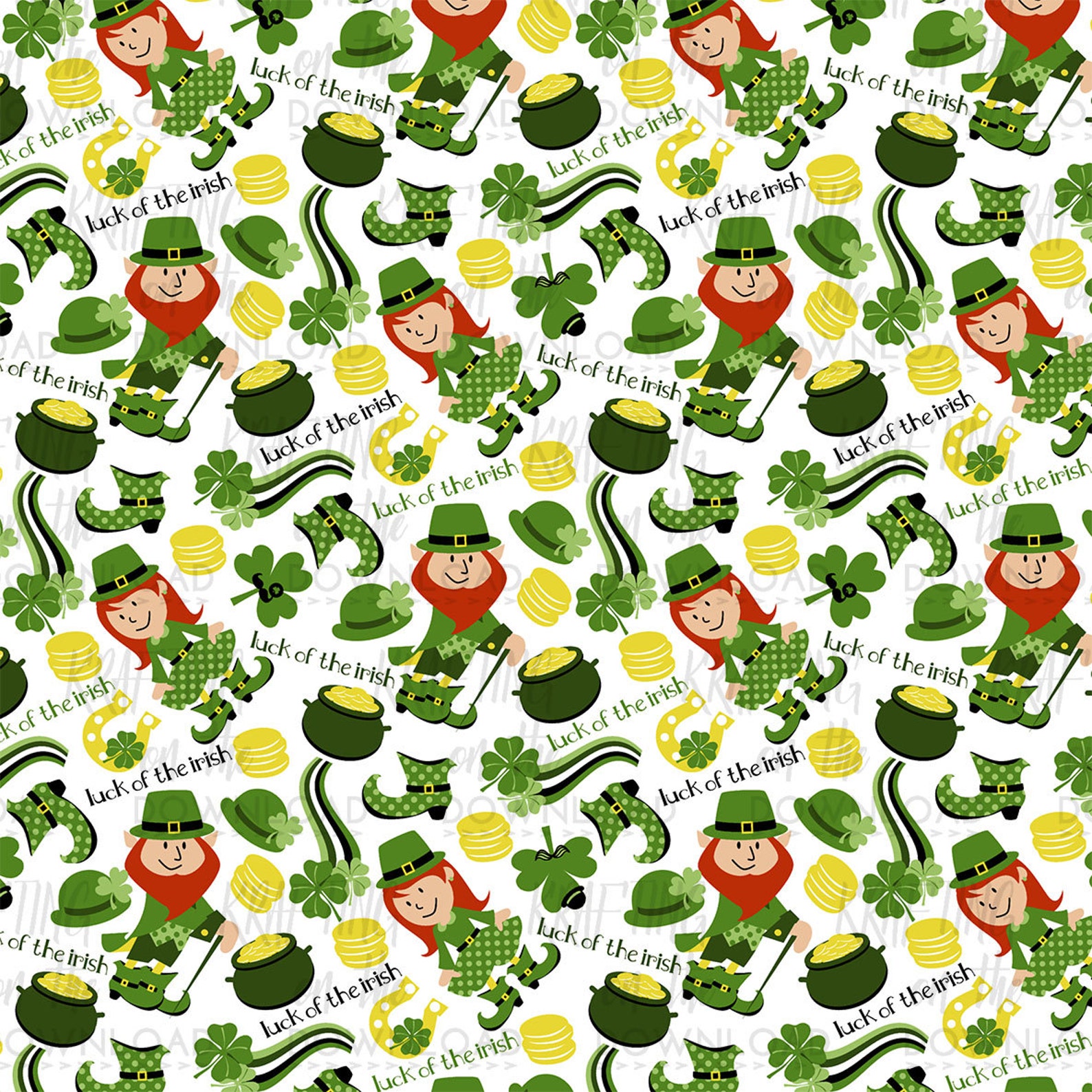 free st patricks day digital paper