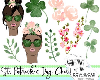 watercolor st patricks day clipart png file watercolor st patrick's day clip art set watercolor shamrock png file medium skin tone