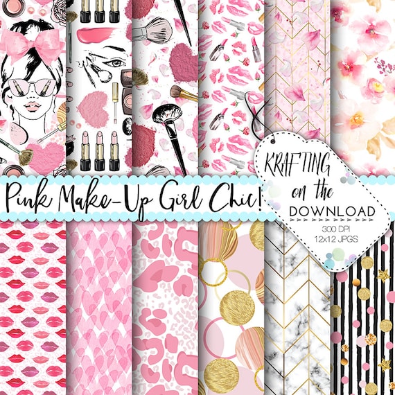 Make up Paper Pack Makeup Paper Watercolor Makeup Paper Pack Etsy